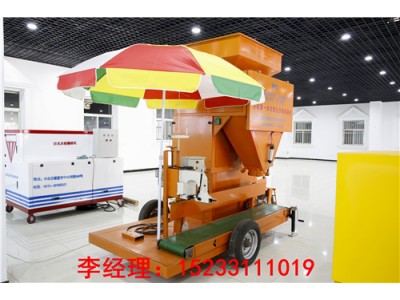 小型一體智能型防汛沙袋裝袋機，移動式沙土裝袋機