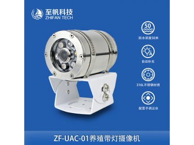水下養殖帶燈攝像機1080P高清渾水成像色彩還原316L外殼耐腐蝕