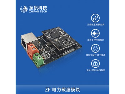ROV電力載波通訊模塊500Mbps電力貓PLC網絡信號傳輸RJ45網口